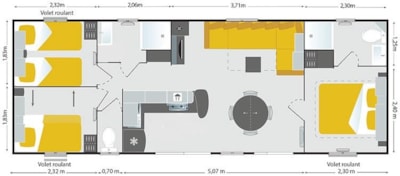 Cottage Family Prestige, 3 Rooms   with TV included — 8