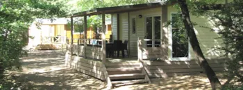 Mietunterkunft - Chalet Prestige (3 Zimmer) Tv - Camping Au Soleil d'Oc