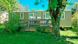 Mietunterkunft - Cottage Family Prestige, 3 Rooms  With Tv Included - Camping Au Soleil d'Oc