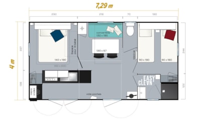 Cottage Grand Confort 2 chambres TV - Lave vaisselle — 8