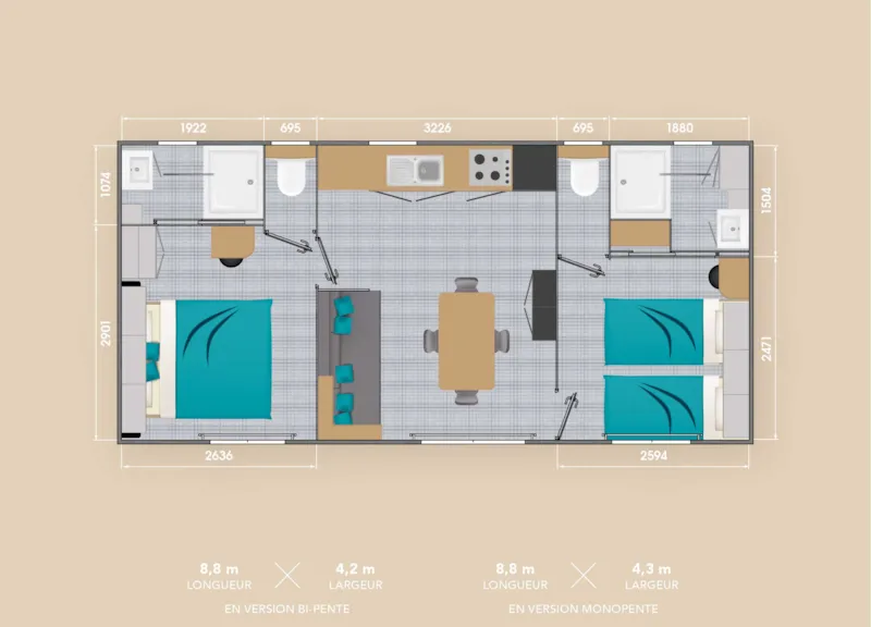 Cottage Luxe 2 Chambres 2 Sdb