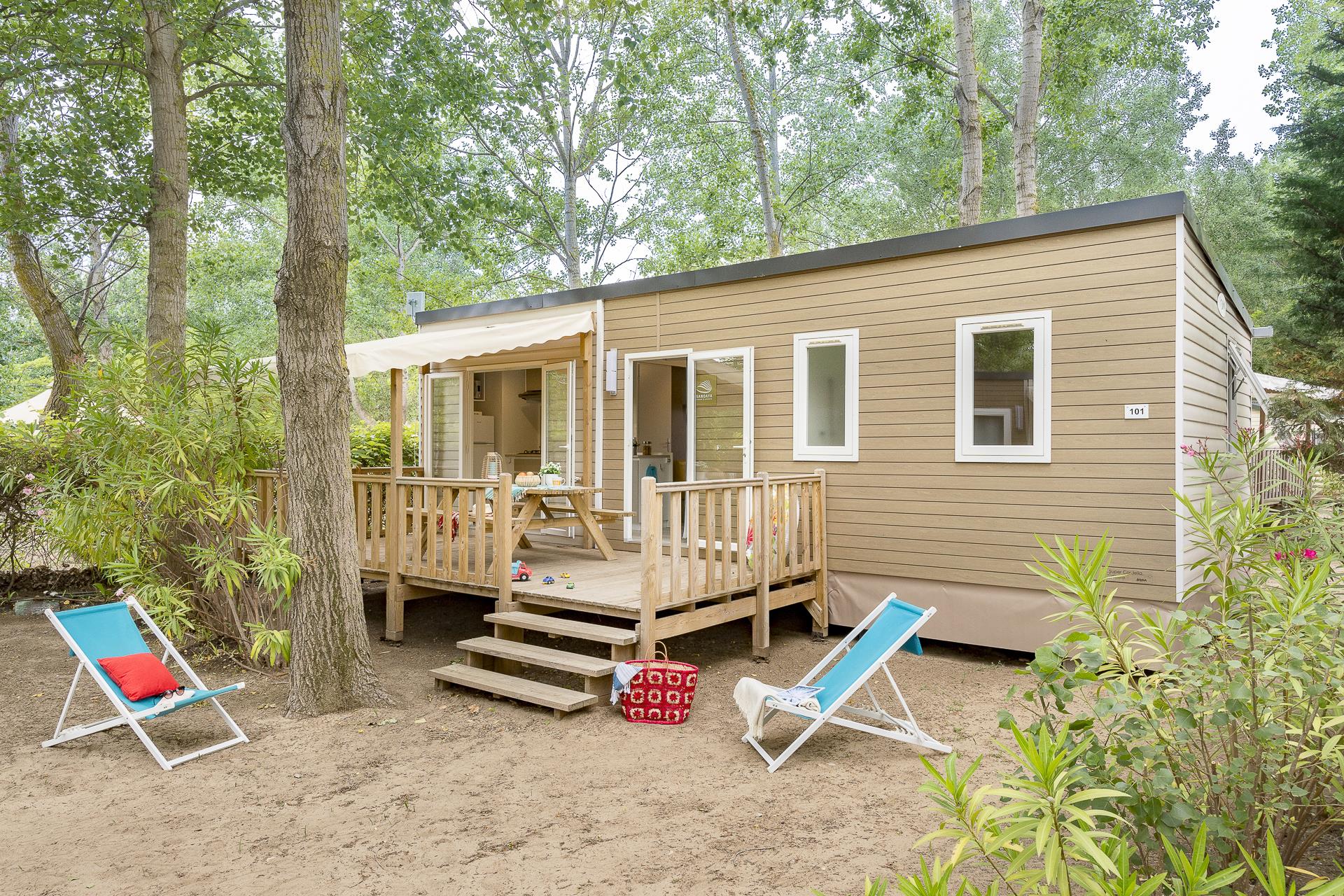 Location - Cottage 3 Chambres Climatisation*** - Camping Sandaya Les Vagues