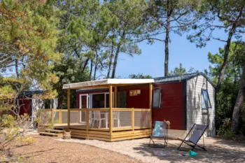 Mietunterkunft - Cottage Dolmen 2 Schlafzimmer Klimaanlage **** - Camping Sandaya Le Ranolien