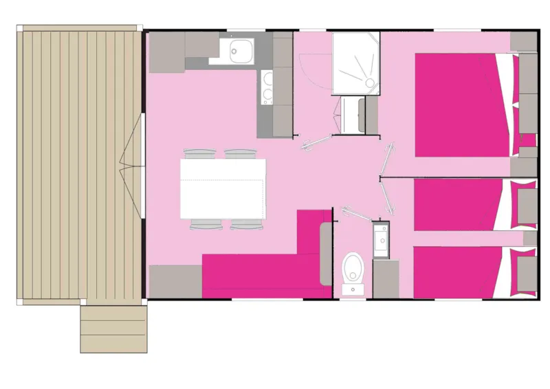 Cottage Bay 4 Personnes **** (2 Chambres)