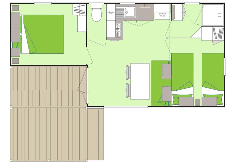 Cottage 5 Personnes *** (2 Chambres)