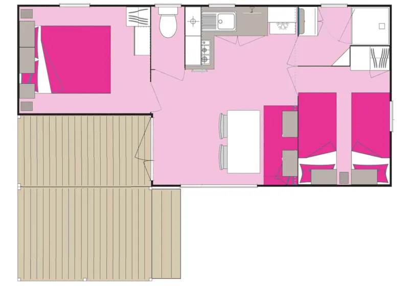 Cottage 4 Personnes **** (2 Chambres)