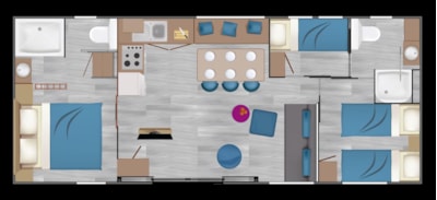 Cottage 6 persons Premium (3 bedrooms, 2 bathrooms) — 2