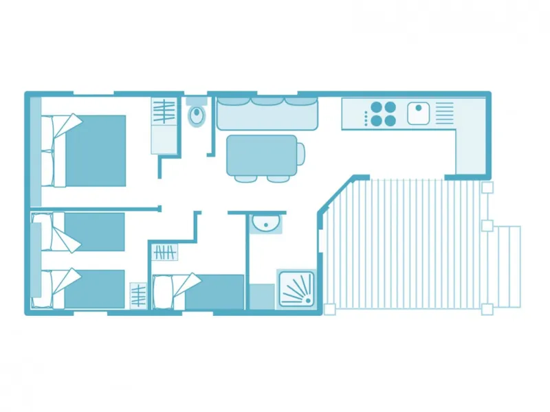 Cottage*** (5 Personnes - 2 Chambres)