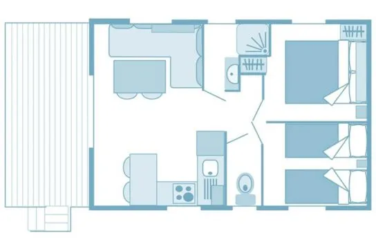 Cottage *** (4 Personnes - 2 Chambres)