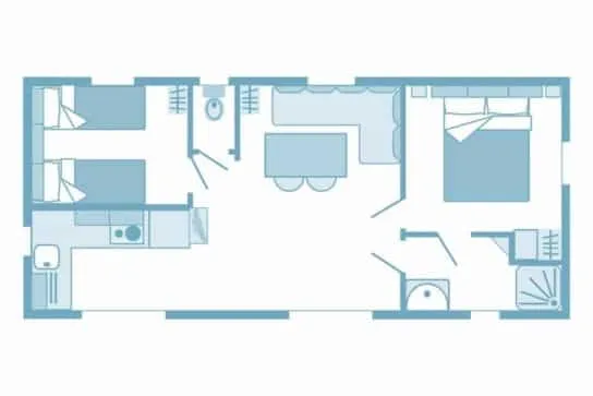 Cottage *** (4 Personnes - 2 Chambres)