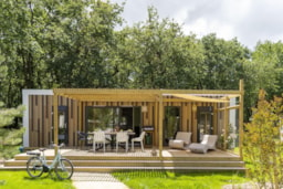 Huuraccommodatie(s) - Cottage Green Square 3 Slaapkamers Premium - Camping Sandaya L'Escale Saint Gilles