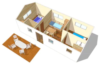 Mietunterkunft - Classic Xl - 2 Bedrooms - 43M² - Camping Marvilla Parks - Les Menhirs