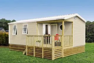Mietunterkunft - Chalet Confort + Tv - Camping Tohapi - Moulin de Kermaux