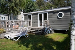 Accommodation - Mobile Home Privilège 31M² 2/3 Br Covered Terrace - Camping de la Baie