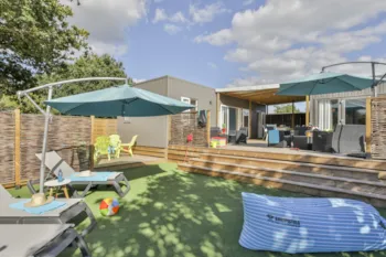 Mietunterkunft - Cottage Key West Premium 3 Zimmers 3 Bäder 1 Jacuzzi - Camping Marvilla Parks - Port de Plaisance