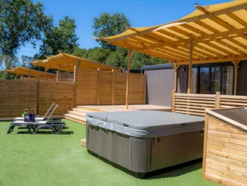 Mietunterkunft - Cottage Key West Premium 2 Schlafzimmer 2 Bäder 1 Jacuzzi - Camping Marvilla Parks - Port de Plaisance