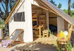 Location - Lodge Confort 2 Chambres - Sans Sanitaires - Camping Le Châtelet