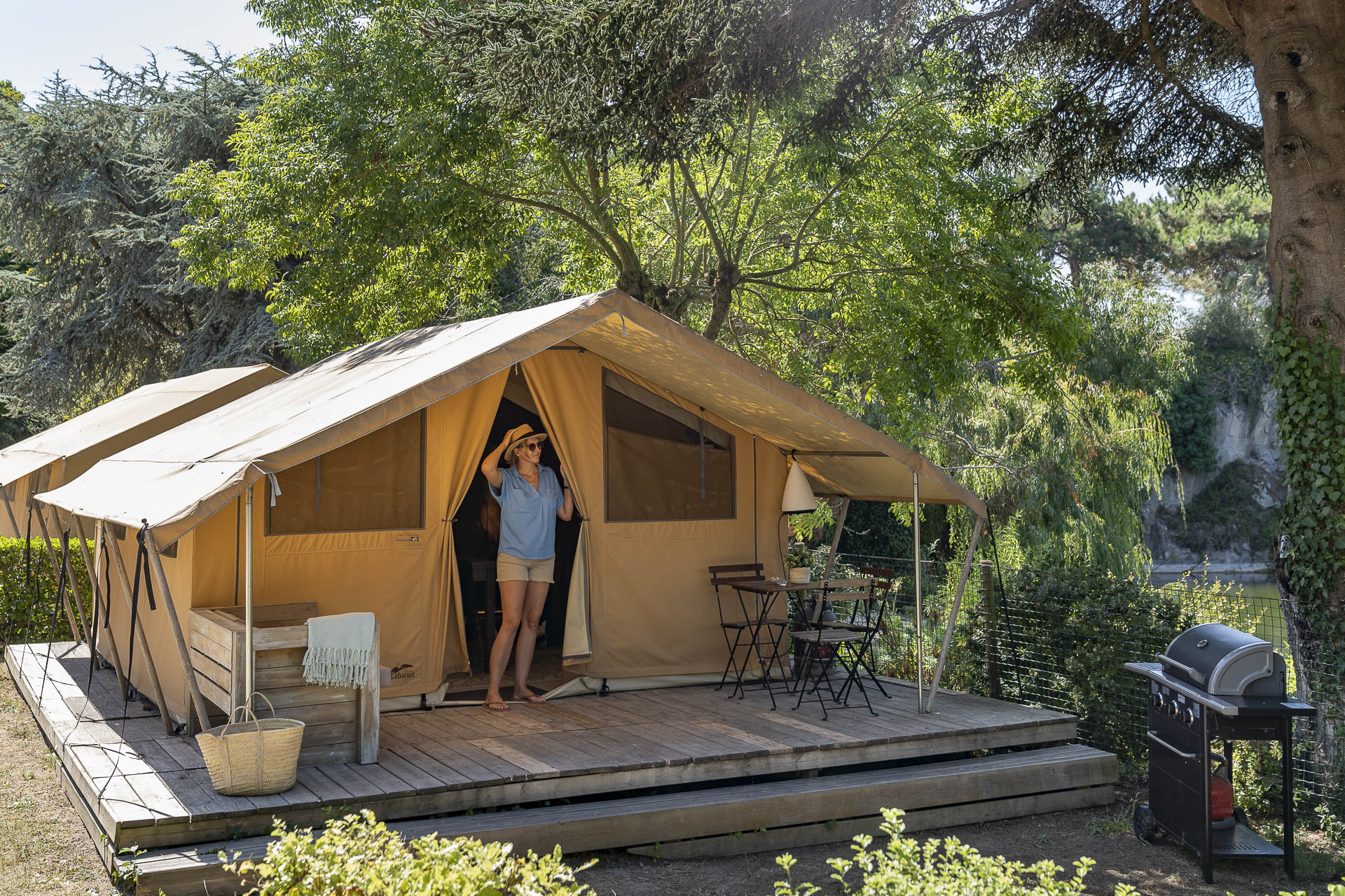 Location - Lodge Confort - 2 Chambres - Sans Sanitaires - Romanée – Camping Le Châtelet