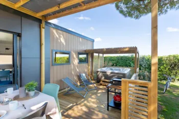 Mietunterkunft - Mobilheim Exklusiv - 3 Schlafzimmer - 2 Badezimmer - Spa - ROMANEE Chatelet