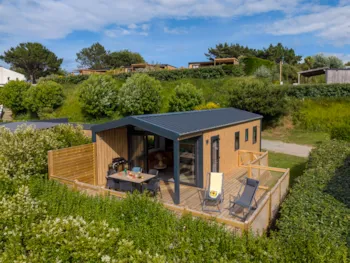 Mietunterkunft - Mobilheim Premium – 2 Schlafzimmer – 1 Badezimmer – Meerblick - ROMANEE Chatelet