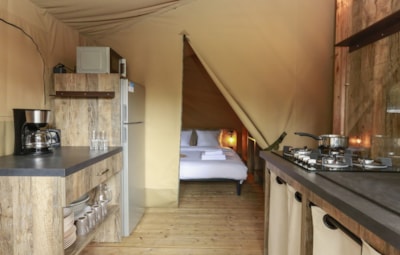 Tent Lodge Confort 34m² (2 bedrooms) - with private facilities — 5