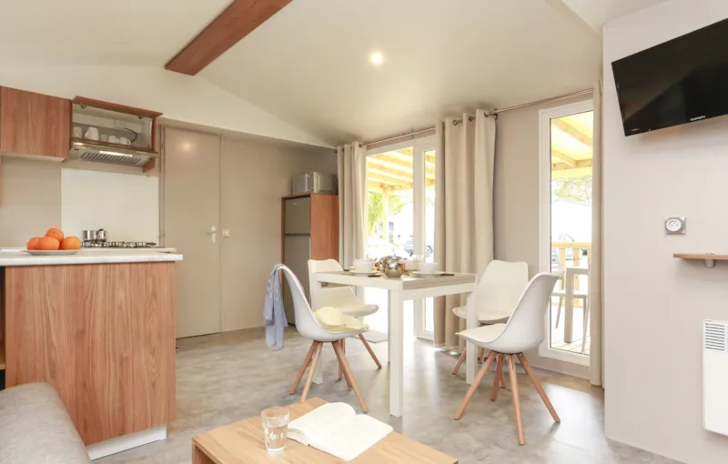 Mobil-Home Premium 40M² (2 Chambres) - 2 Salles De Bain + Terrasse + Tv