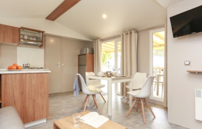 Mobile-home Premium 40m² (2 bedrooms) - 2 bathrooms + terrace + TV — 2