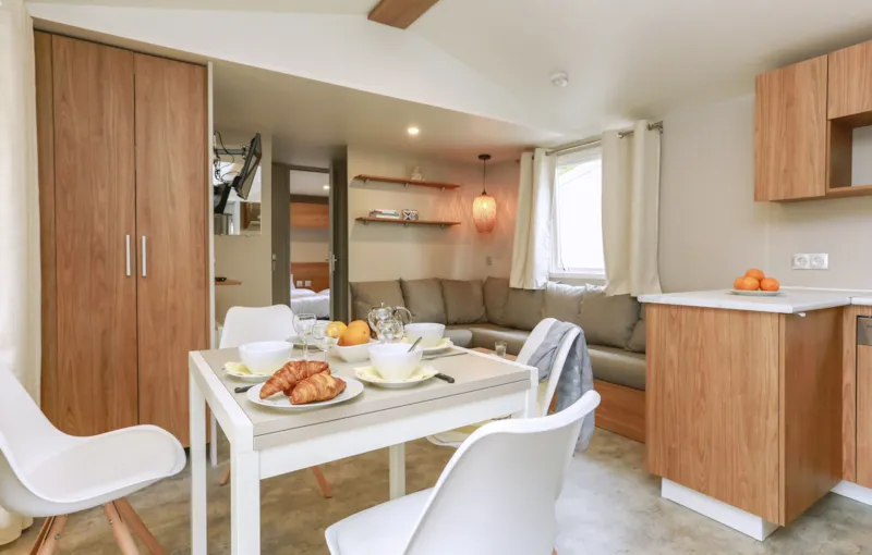Mobil-Home Premium 40M² (2 Chambres) - 2 Salles De Bain + Terrasse + Tv