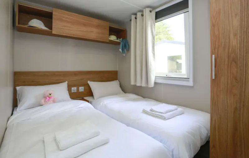Mobil-Home Premium 40M² (2 Chambres) - 2 Salles De Bain + Terrasse + Tv