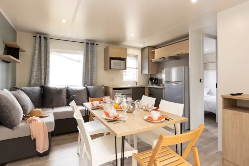 Mobil-Home Premium 40M² (3 Chambres) + Terrasse + Tv + Lave-Vaisselle