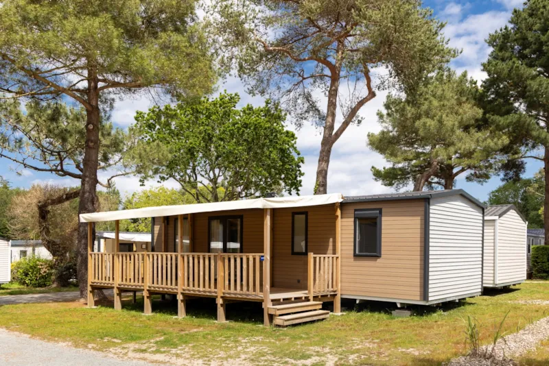Mobil-Home Premium 40M² (3 Chambres) - 2 Salles De Bain + Terrasse + Tv + Lave-Vaisselle