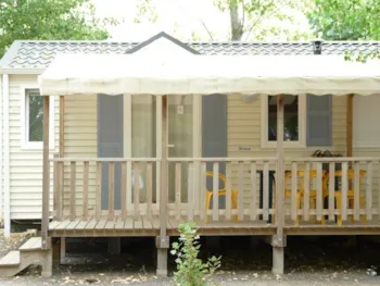 Mietunterkunft - Mobilheim Confort  28M² - 3 Zimmer  + Tv + Klimaanlage - Flower Camping Le Rochelongue