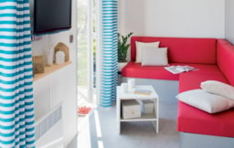 Huuraccommodatie(s) - Stacaravan Premium 32M² - 2 Kamers - Tv  + Airconditioning + Vaatwasmachine - Flower Camping Le Rochelongue