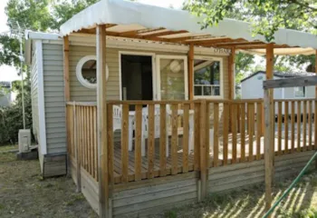 Mietunterkunft - Mobilheim Comfort 18M² - 1 Zimmer + Tv + Klimaanlage - Flower Camping Le Rochelongue