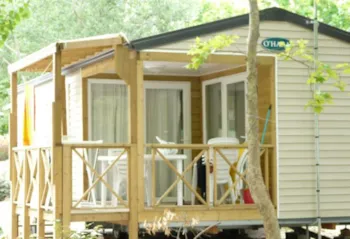 Mietunterkunft - Mobilheim Confort 24M² -  2 Zimmer + Tv + Klimaanlage - Flower Camping Le Rochelongue