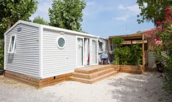 Mietunterkunft - Mobilheim Premium 30M² -  3 Zimmer - Tv + Klimaanlage + Geschirrspüler Oder Waschmaschine - Flower Camping Le Rochelongue