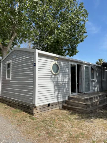 Mietunterkunft - Mobilheim Premium 30M² -  3 Zimmer - Tv + Klimaanlage + Geschirrspüler Oder Waschmaschine - Flower Camping Le Rochelongue