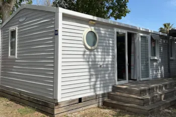 Mietunterkunft - Mobilheim Premium 30M² -  3 Zimmer - Tv + Klimaanlage + Geschirrspüler Oder Waschmaschine - Flower Camping Le Rochelongue