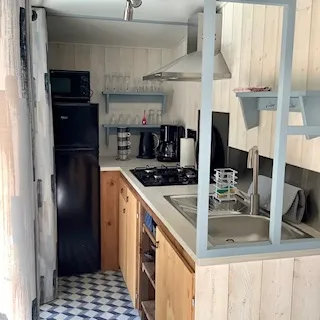 Accommodation - Chalet Jasmin 34 M² - Camping **La Clé des Champs