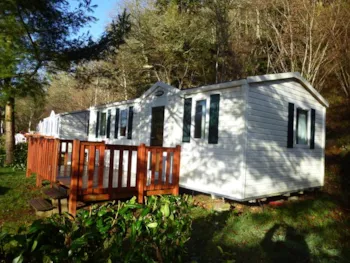 Mietunterkunft - Mobilheim Waikiki 1 - 3 Zimmer - 1 Badezimmer - 32M² + Terrasse 10M² - Camping Marvilla Parks - Ty Nadan