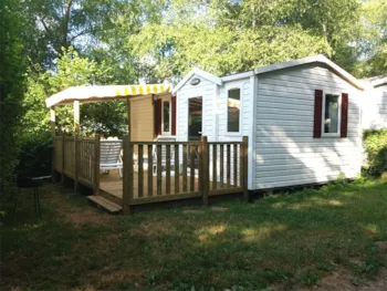 Mietunterkunft - Mobilheim Fiji - 2 Zimmer - 1 Badezimmer - Terrasse - 21M² - Camping Marvilla Parks - Ty Nadan