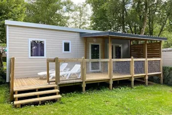 Mietunterkunft - Mobilheim Premium - 35 M²- 3 Zimmer - Hochterrasse - Homair - Camping Ty Nadan