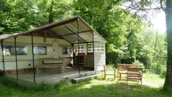 Mietunterkunft - Wohnwagensafari - Camping Le Montbartoux