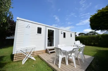 Mietunterkunft - Mobilheim Familial + Terrasse - 2 Zimmer - Camping de la Plage