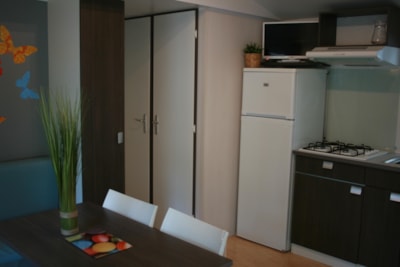 Mobilhome 2 bedrooms ECO + (Air conditioning + Plancha + TV)