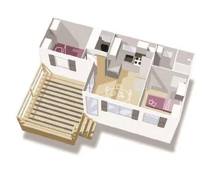 Mobilhome 2 Chambres Confort + (Clim + Plancha + Tv)
