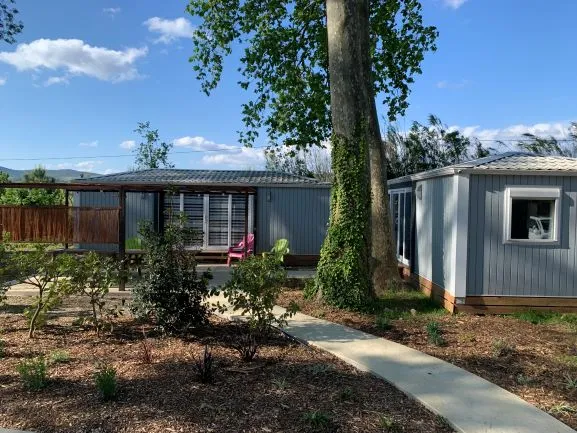 Location - Mobil Home Tribu  +   (Clim + Plancha + Tv) - Camping La Tour de France***