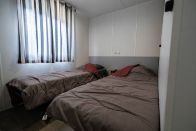 2-bedroom PREMIUM mobile home (air-conditioning + PLANCHA + TV)