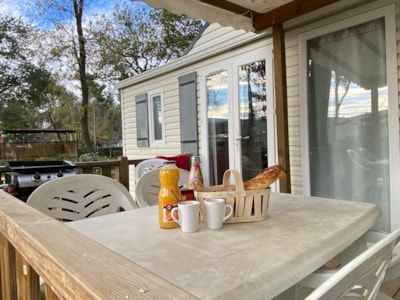 3-bedroom mobile home / COMFORT (air conditioning + PLANCHA + TV)