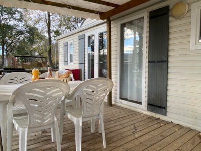 3-bedroom mobile home / COMFORT (air conditioning + PLANCHA + TV)